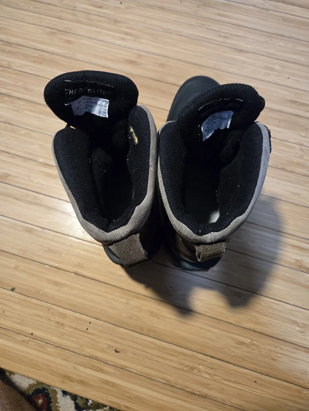Polaris Thermolite Men's Black and Brown Insulated Winter Boots